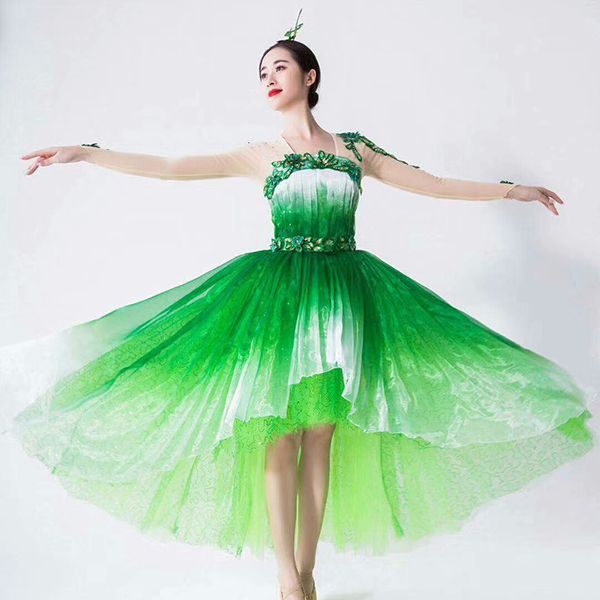 绿色古典裙
