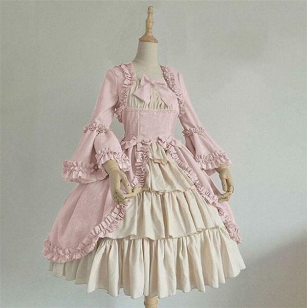 维多利亚粉色公主裙